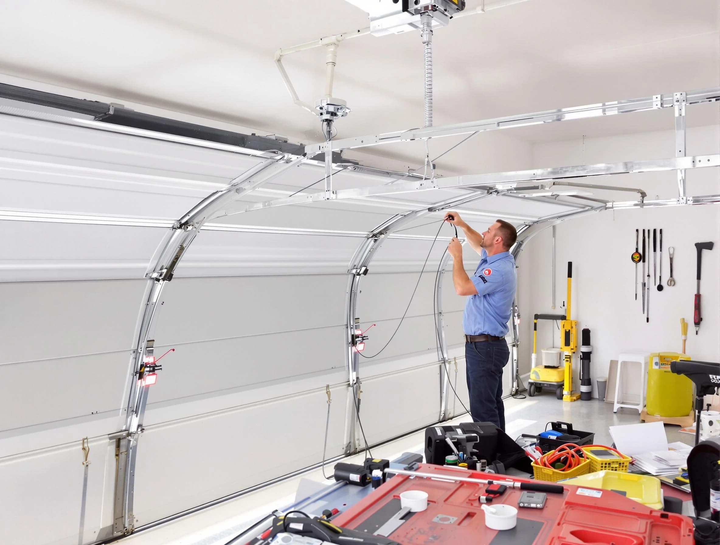 Garage door cable repair service by Newton Garage Door Repair in Newton
