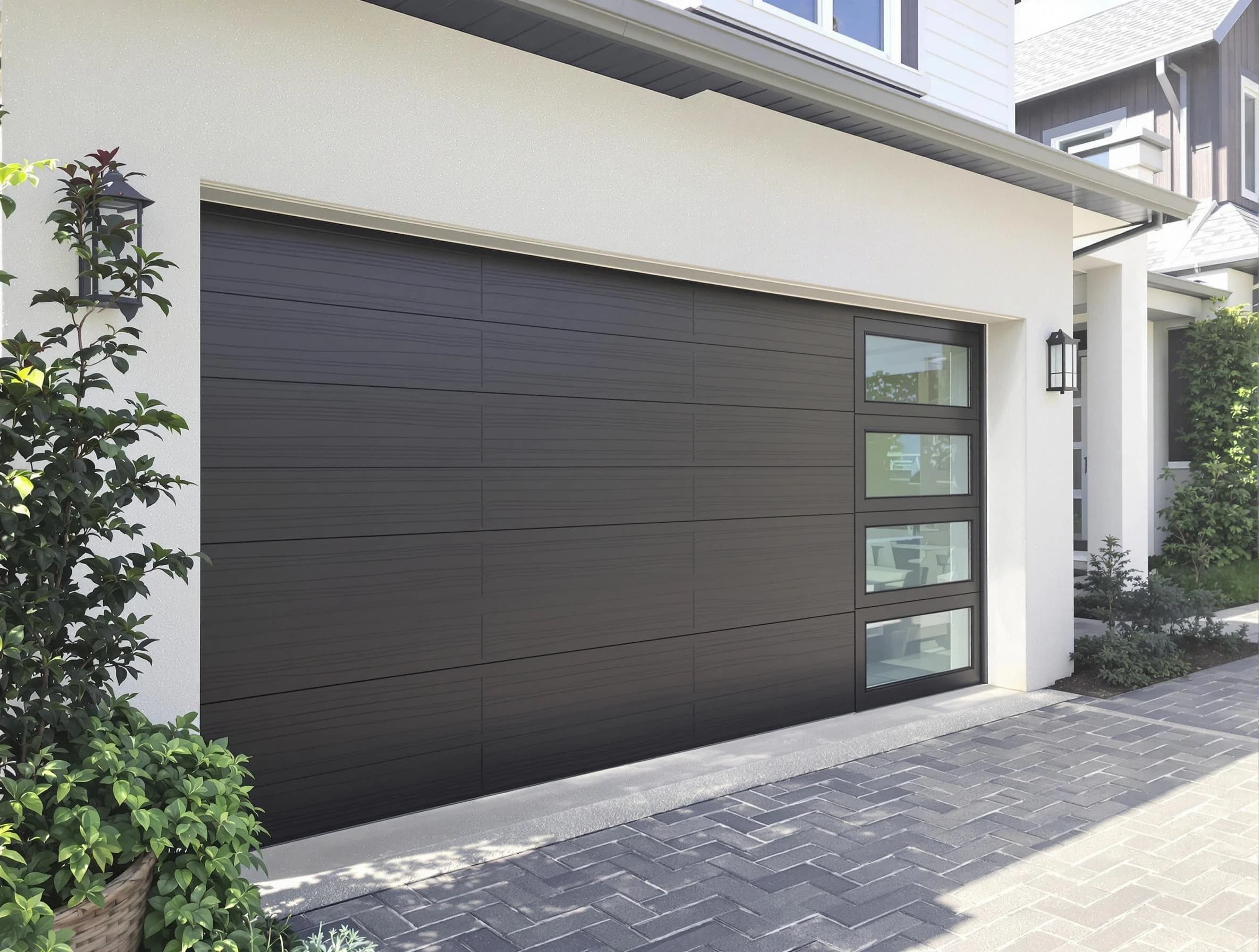 Custom garage door installation by Newton Garage Door Repair in Newton