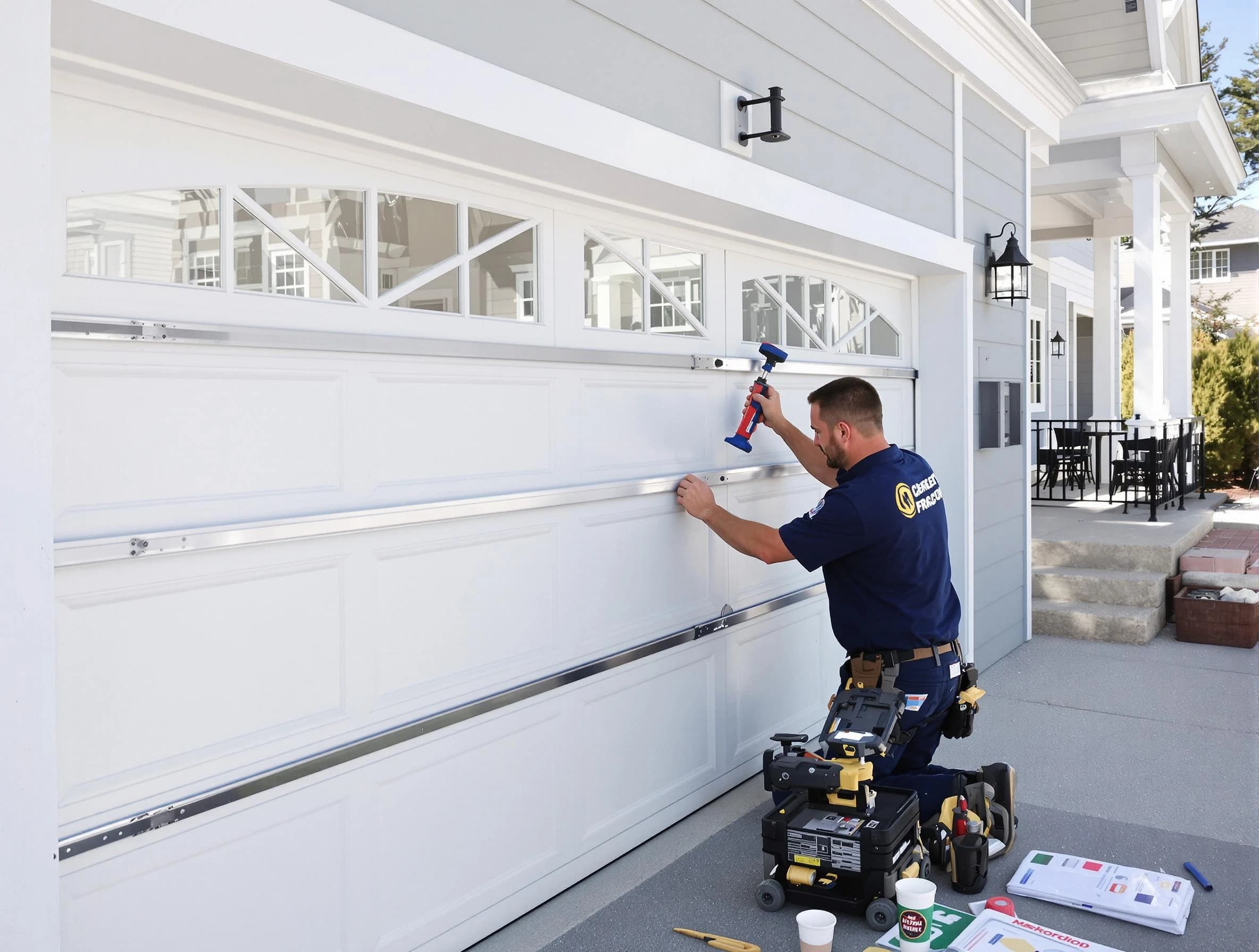 Professional garage door installation by Newton Garage Door Repair in Newton