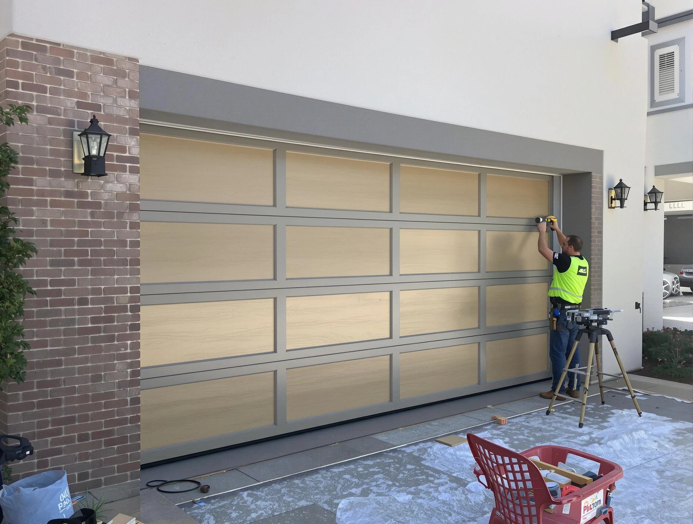 Garage door replacement service by Newton Garage Door Repair in Newton