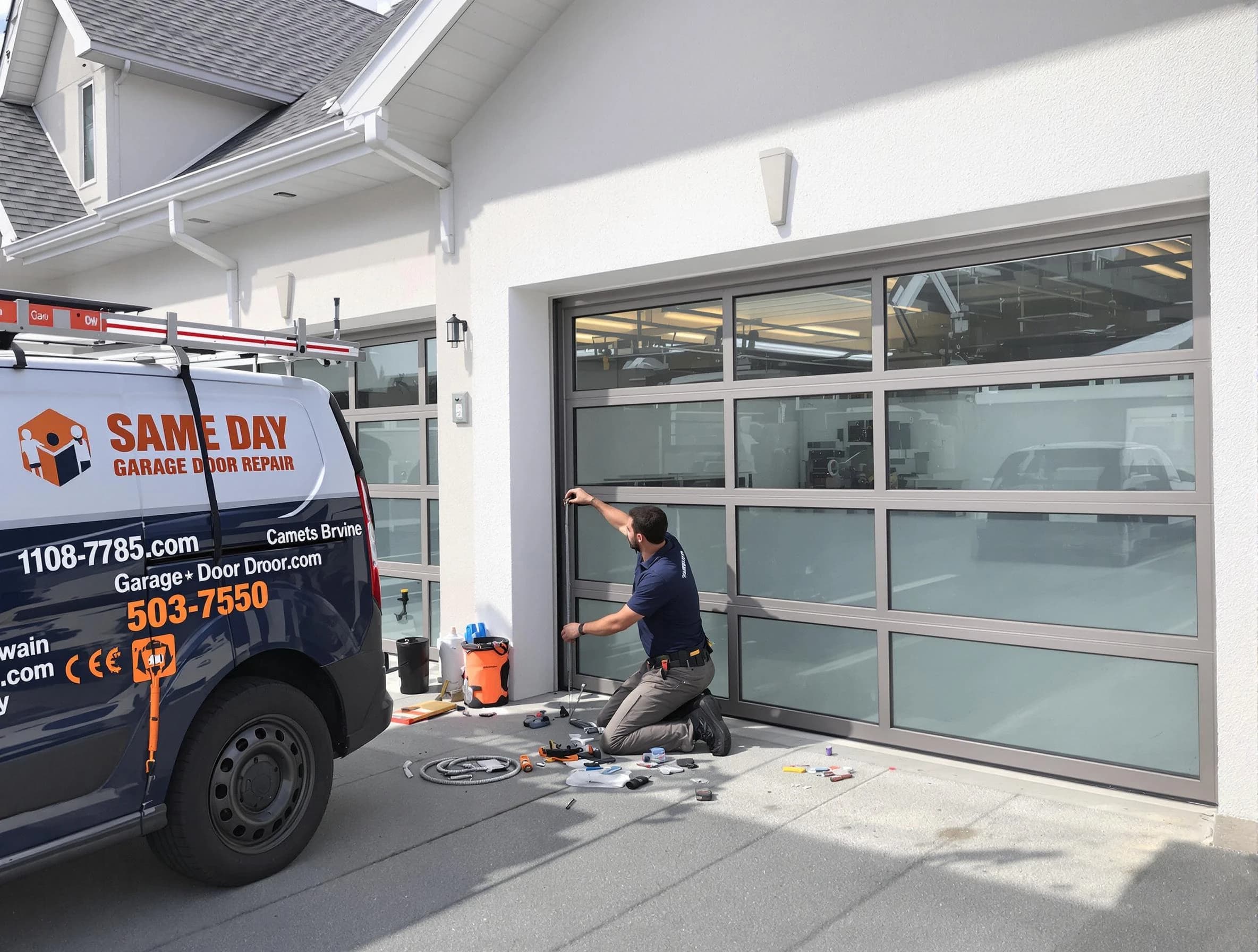 Same-day garage door repair service by Newton Garage Door Repair in Newton