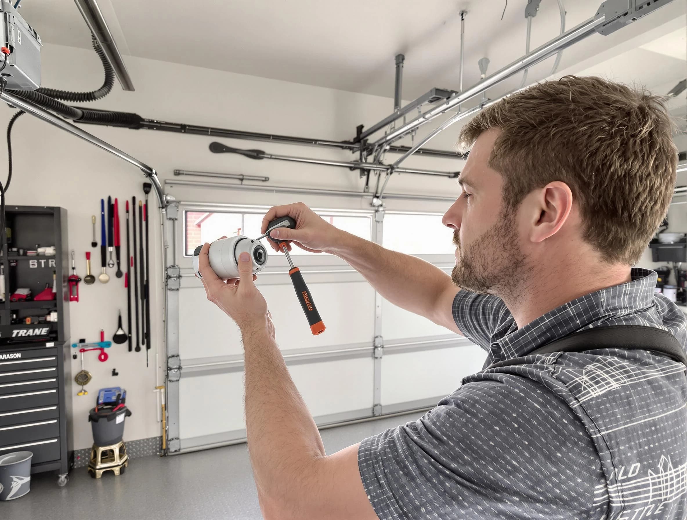 Garage door opener repair service by Newton Garage Door Repair in Newton