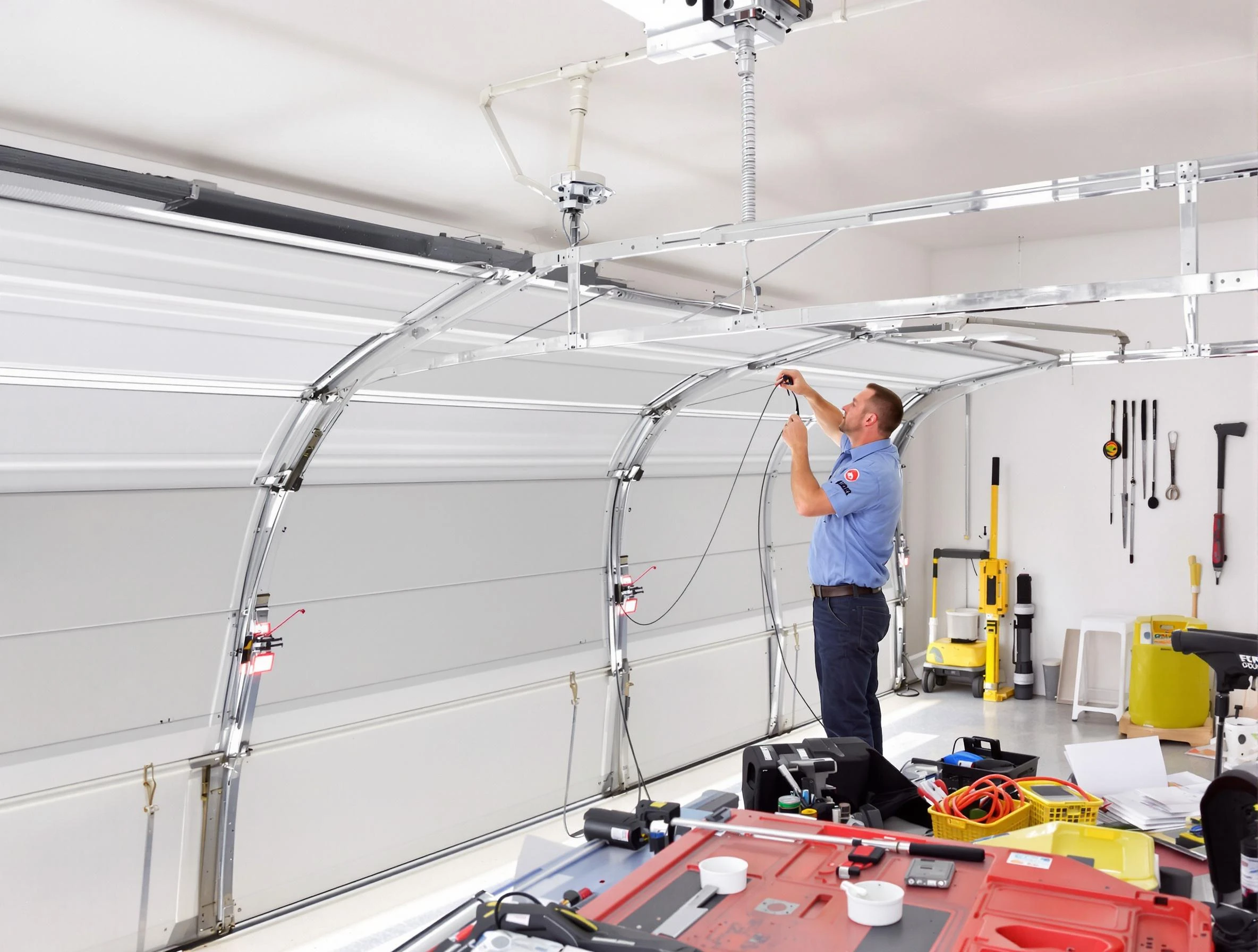 Garage door cable repair service by Newton Garage Door Repair in Newton