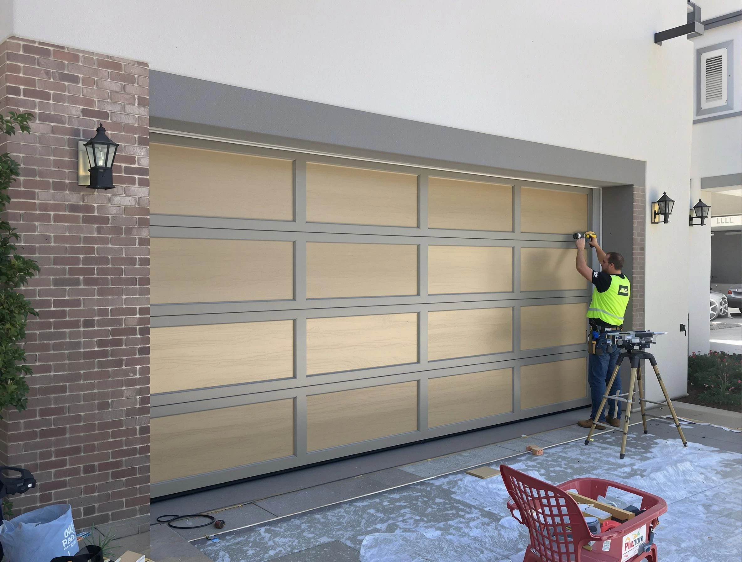 Garage door replacement service by Newton Garage Door Repair in Newton