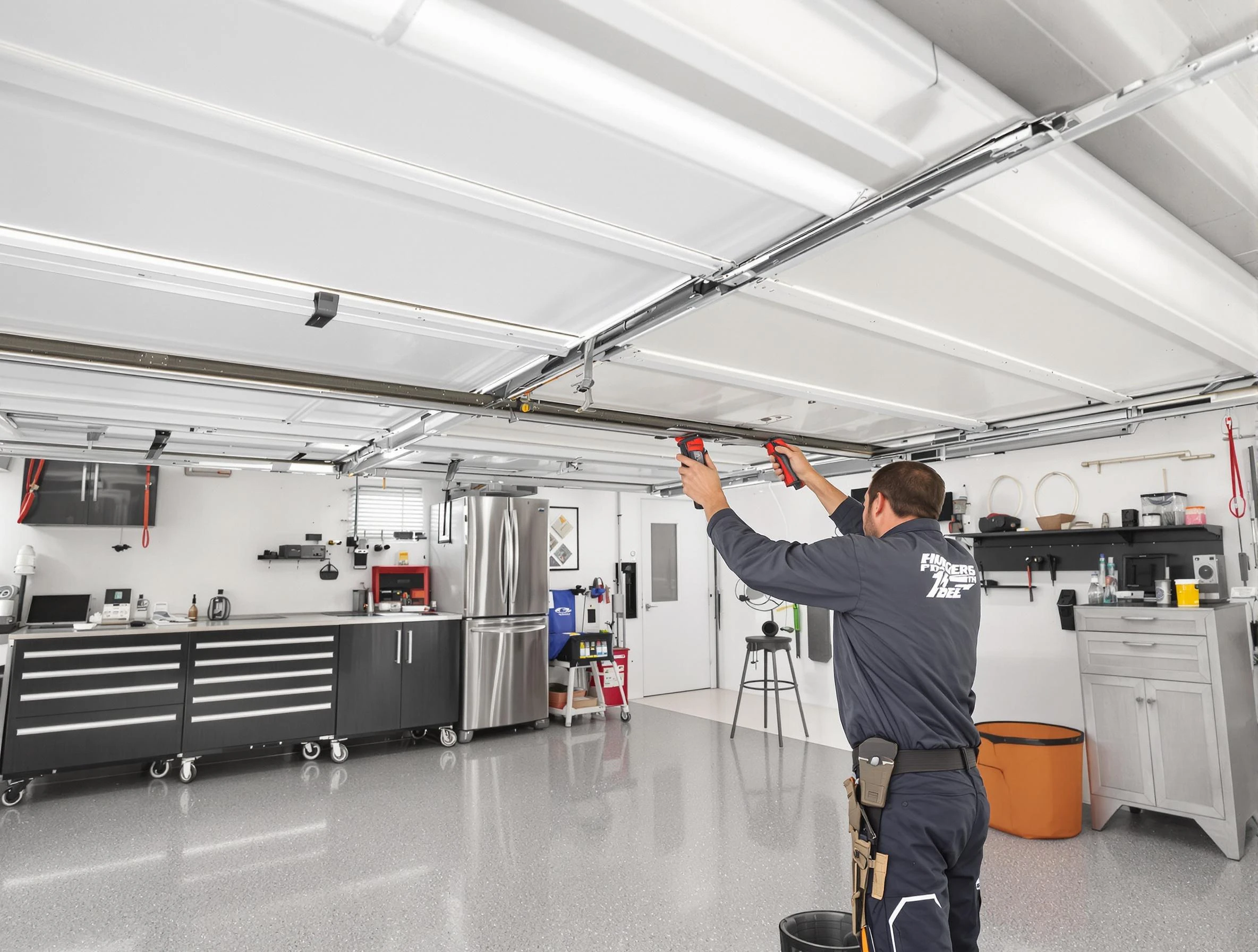 Overhead garage door repair service by Newton Garage Door Repair in Newton